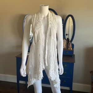 Unbranded Sleeveless Flowy Cardigan